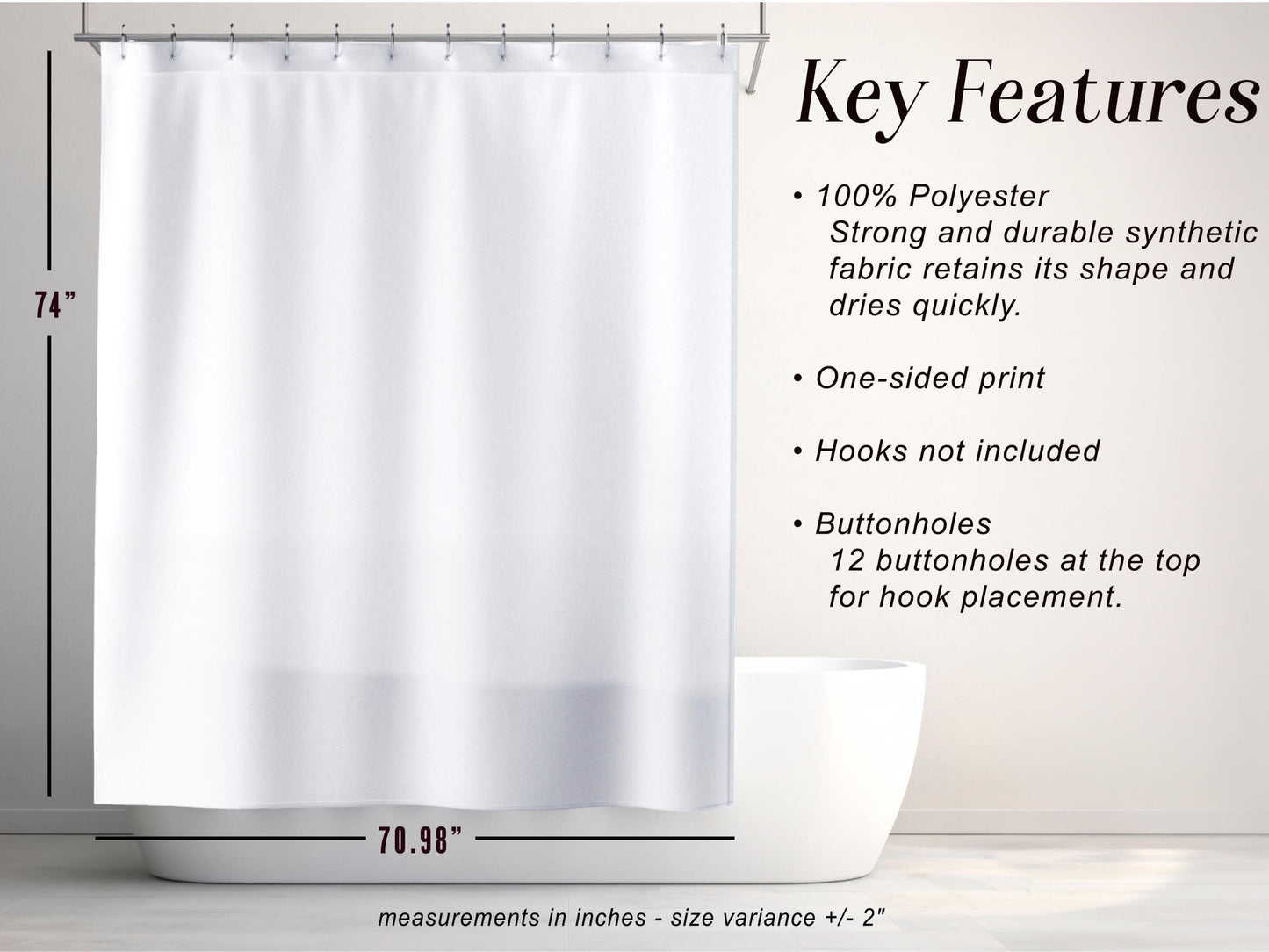 Minimalist Boho Shower Curtains, Modern Scandi Vine Stripe Bathroom Decor