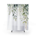 Watercolor Eucalyptus Shower Curtains, Botanical Green Bathroom Decor