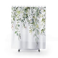 Sage Eucalyptus Shower Curtains, Watercolor Greenery Bathroom Decor